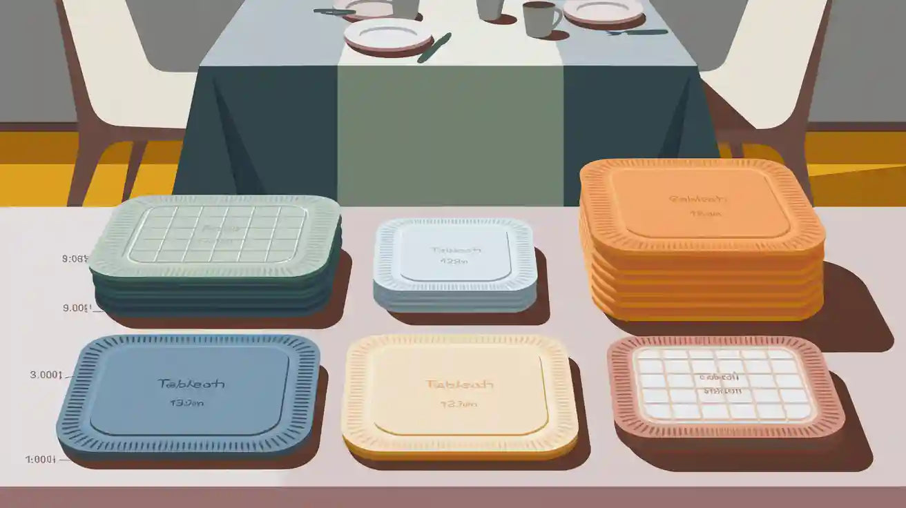 Plastic Rectangular Tablecloths What Are the Size and Color Options