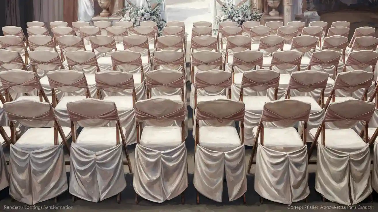 Transform Folding Chairs with Covers for Your Wedding