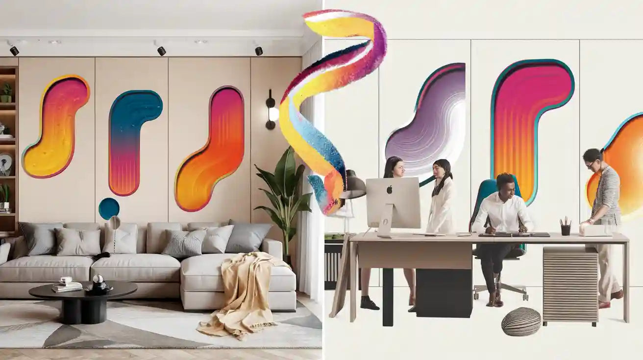 What are the main uses of wall backdrop panels in homes and offices