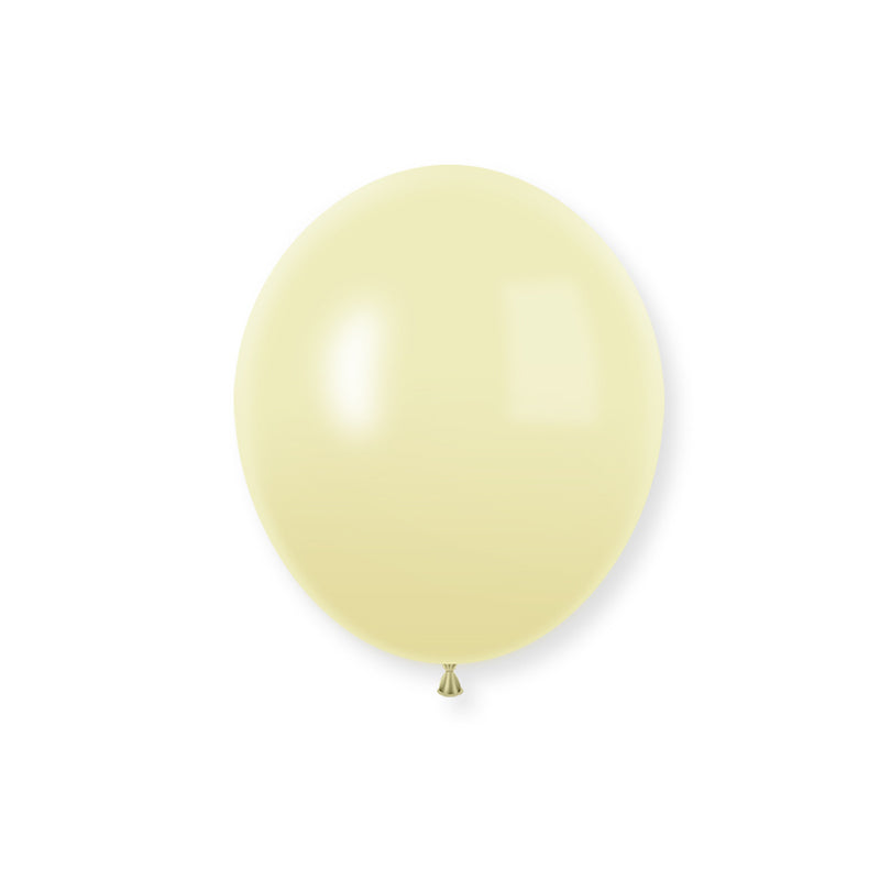 10" Latex Balloons 100 Pcs Macaroon Yellow