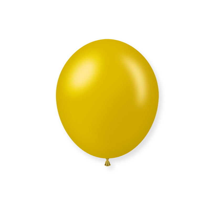 10" Latex Balloons 100 Pcs Shiny Pearl Gold