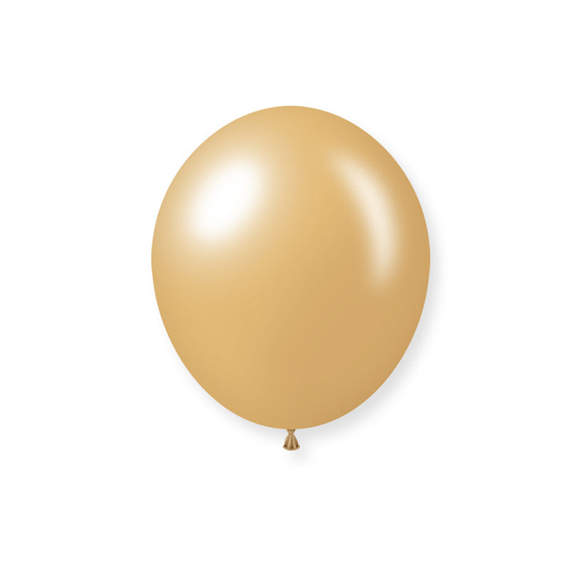 10" Latex Balloons 100 Pcs Shiny Pearl Peach
