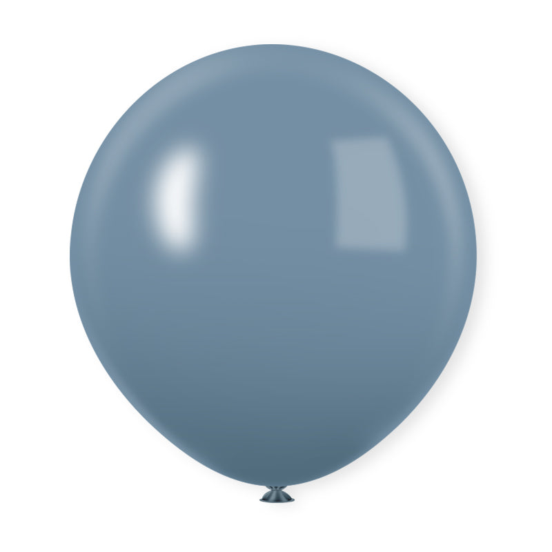 18" Latex Balloons 10 Pcs Pastel Dusk Blue