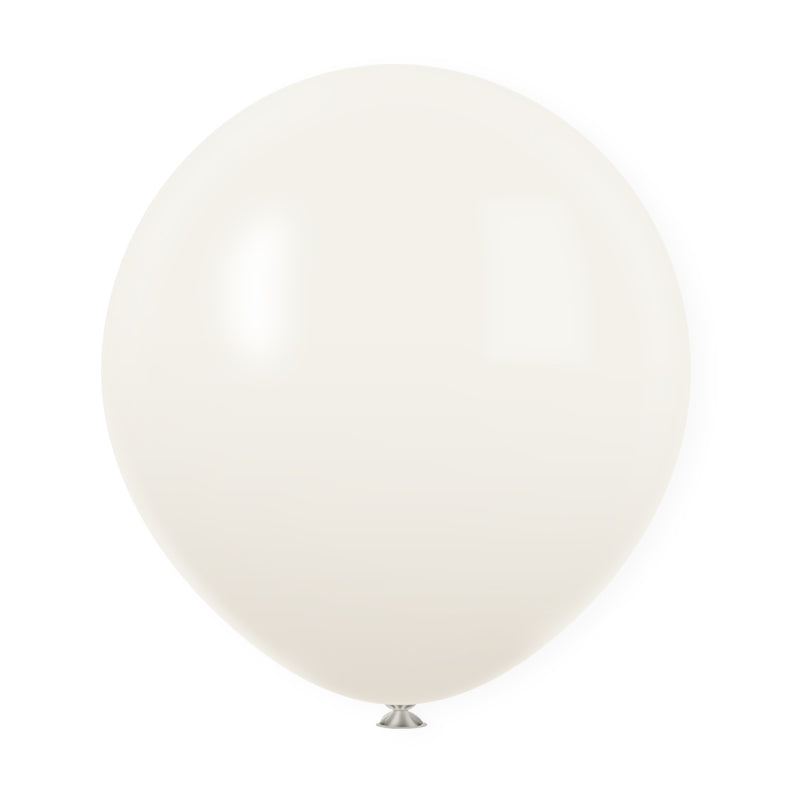 18" Latex Balloons 10 Pcs Pastel Dusk White