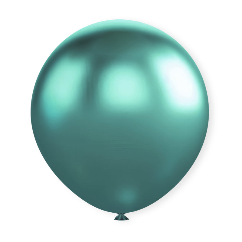 18" Latex Balloons 10 Pcs Chrome Green