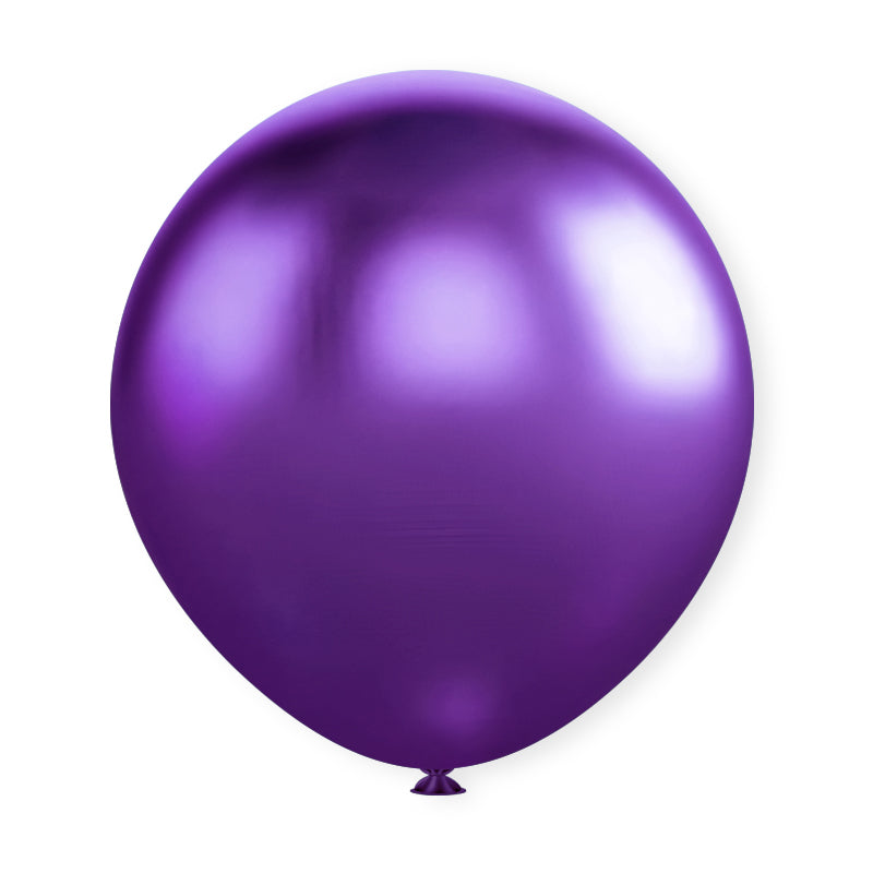 18" Latex Balloons 10 Pcs Chrome Purple