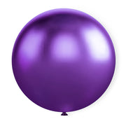 36" Latex Balloons 5 Pcs Chrome Purple