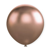 18" Latex Balloons 10 Pcs Chrome Rose Gold