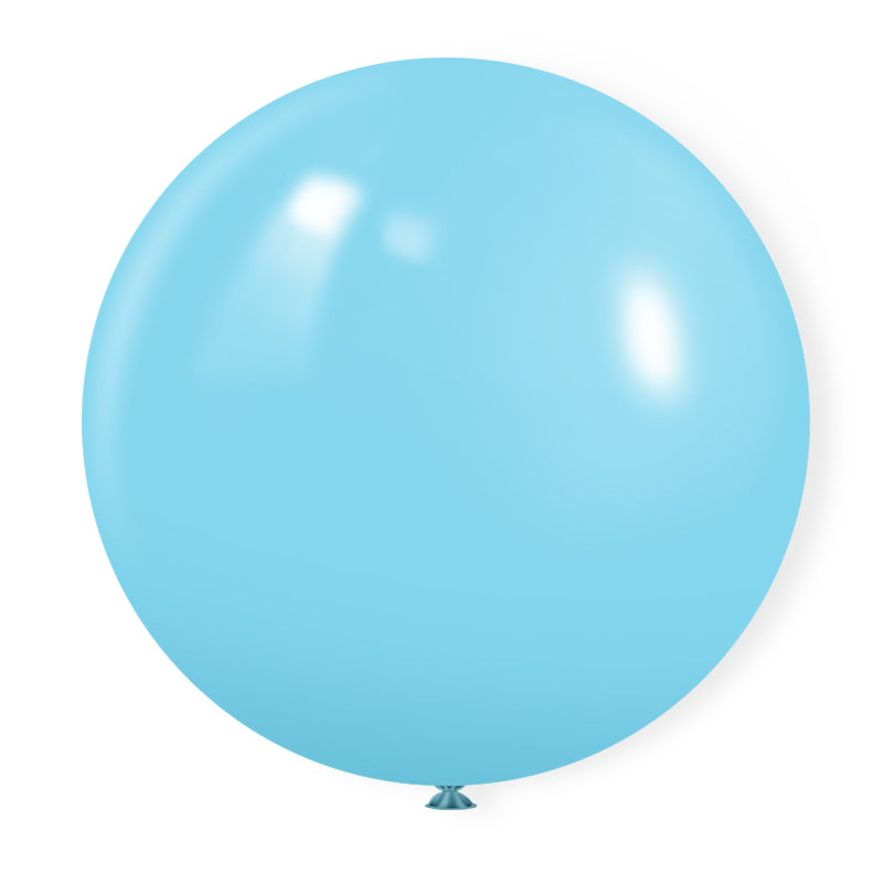 Matte 36" Latex Balloons 5 Pcs Baby Blue