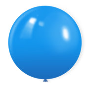 Matte 36" Latex Balloons 5 Pcs Mid Blue