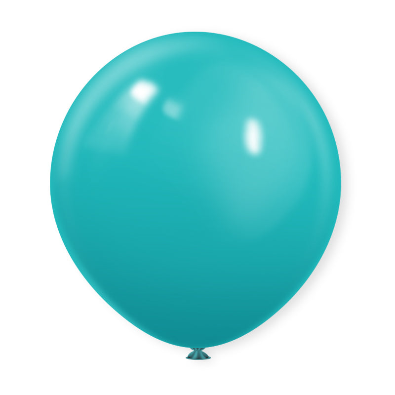Matte 18" Latex Balloons 10 Pcs Caribbean Blue