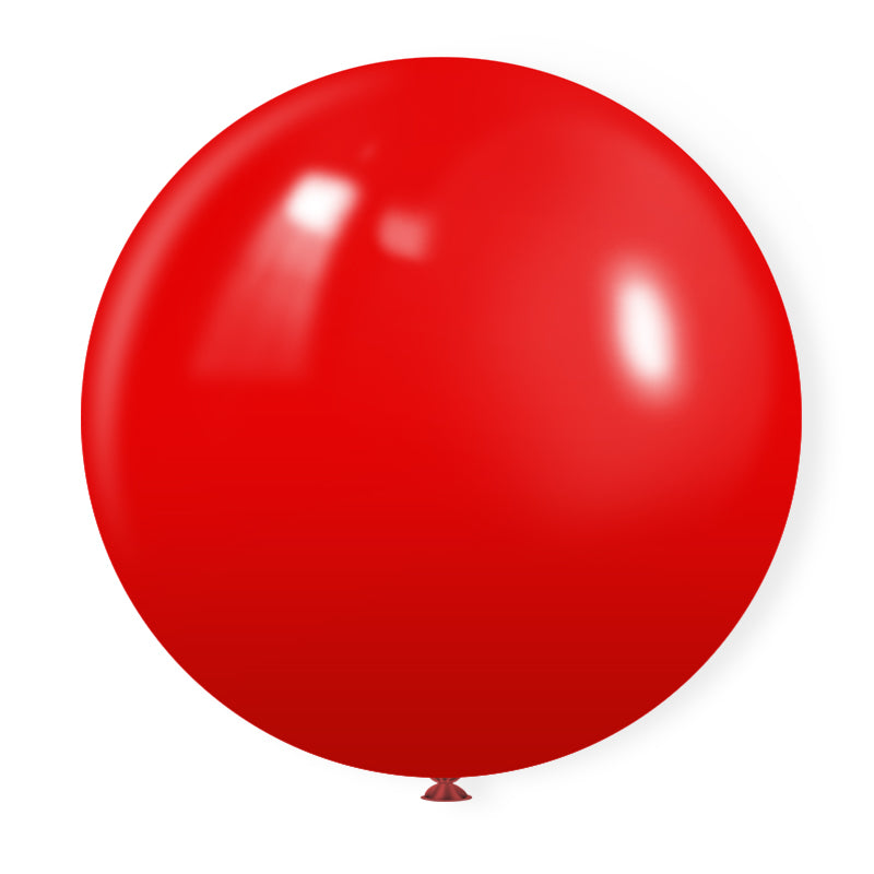 Matte 36" Latex Balloons 5 Pcs China Red