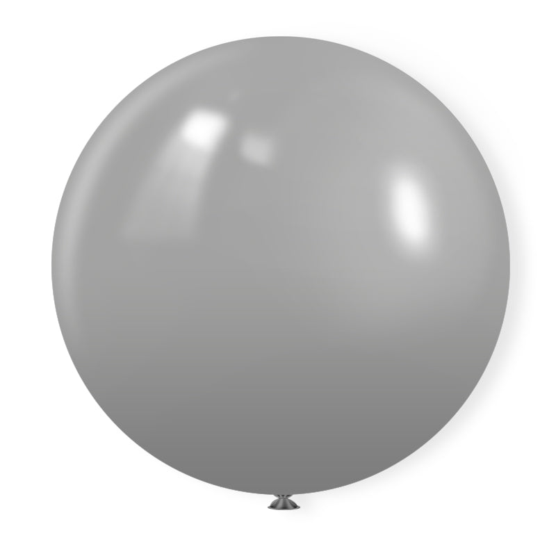 Matte 36" Latex Balloons 5 Pcs Gray