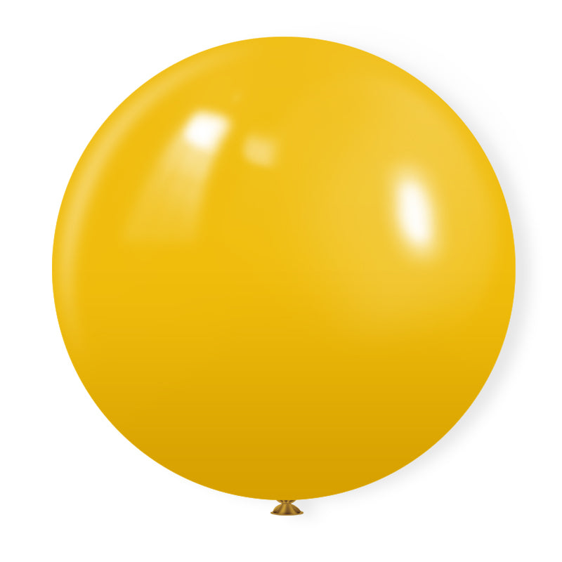 Matte 36" Latex Balloons 5 Pcs Lemon
