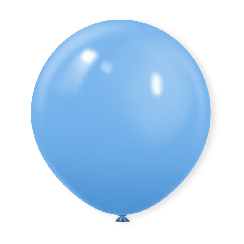 Matte 18" Latex Balloons 10 Pcs Light Blue