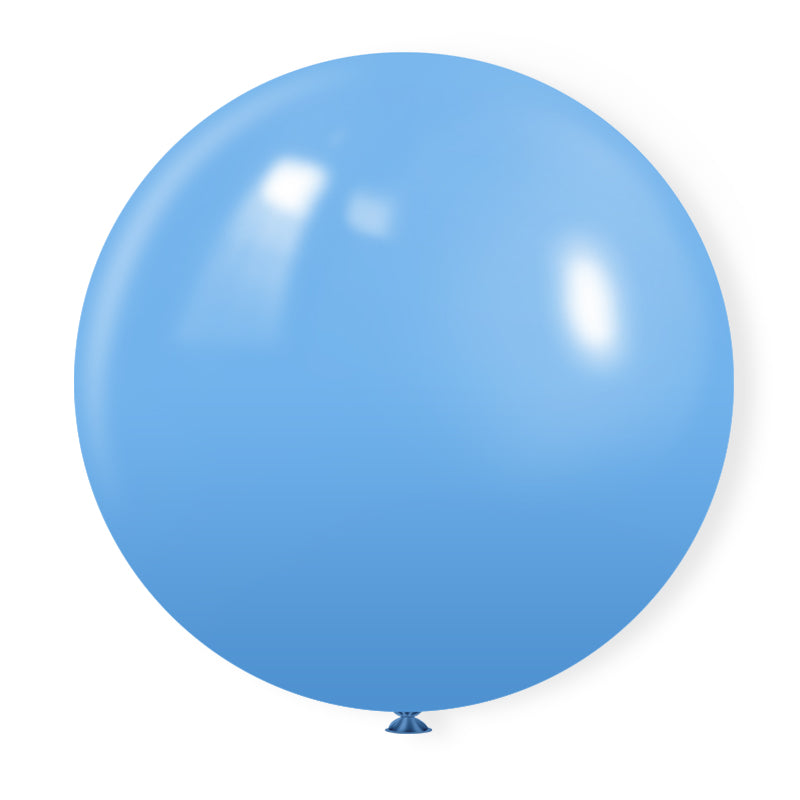 Matte 36" Latex Balloons 5 Pcs Light Blue