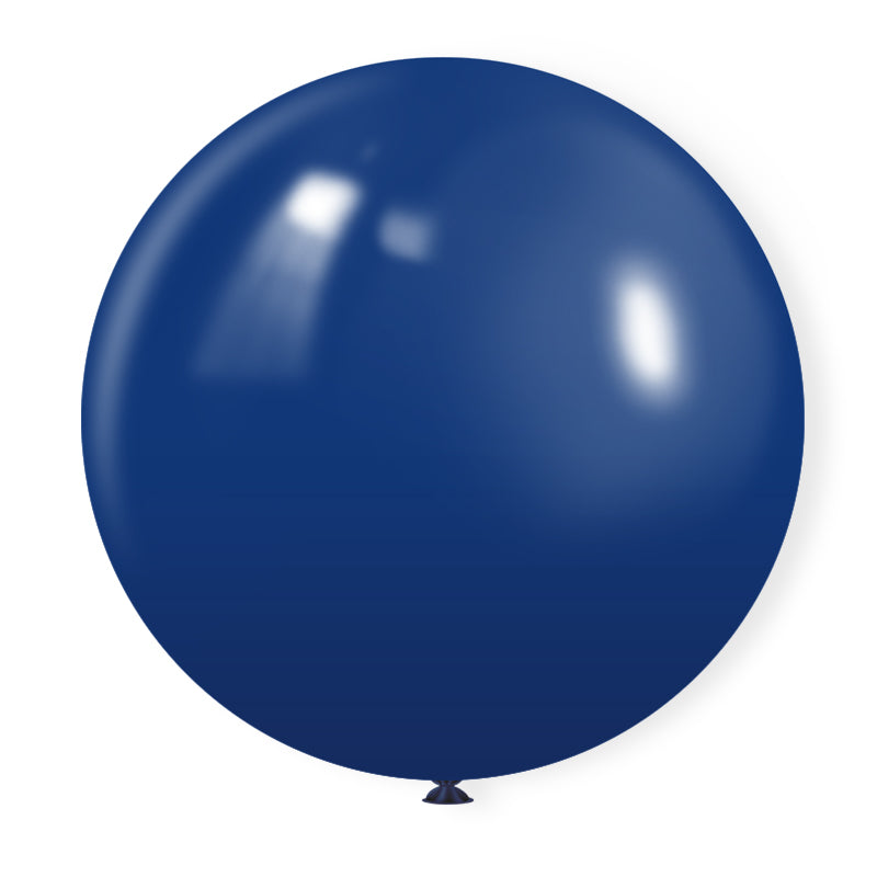 Matte 36" Latex Balloons 5 Pcs Navy Blue
