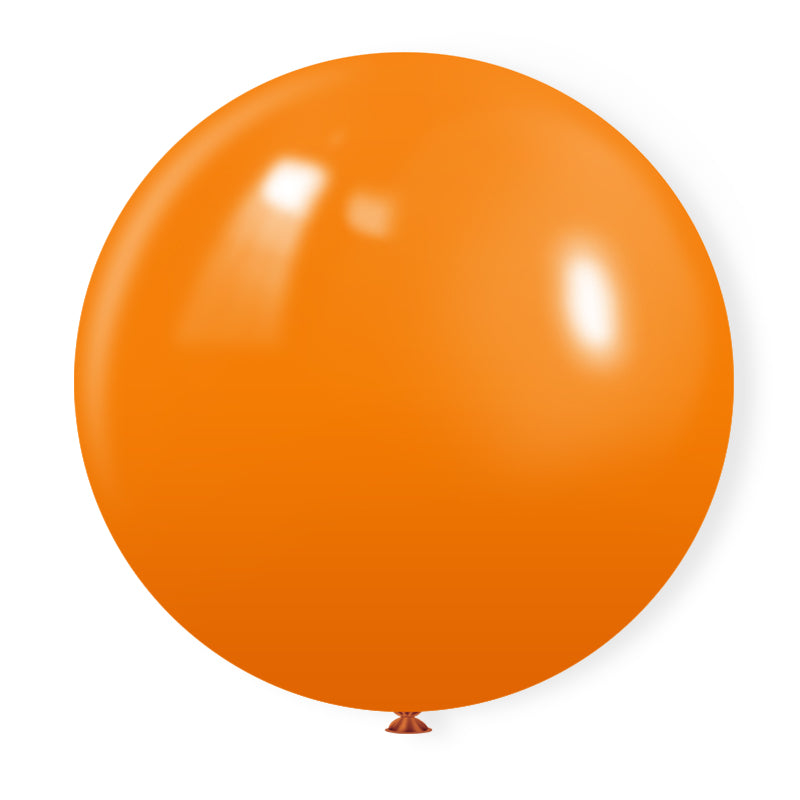 Matte 36" Latex Balloons 5 Pcs Orange