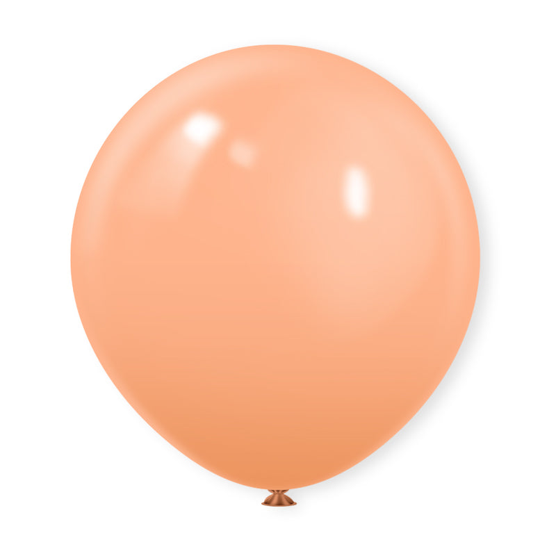 Matte 18" Latex Balloons 10 Pcs Peach