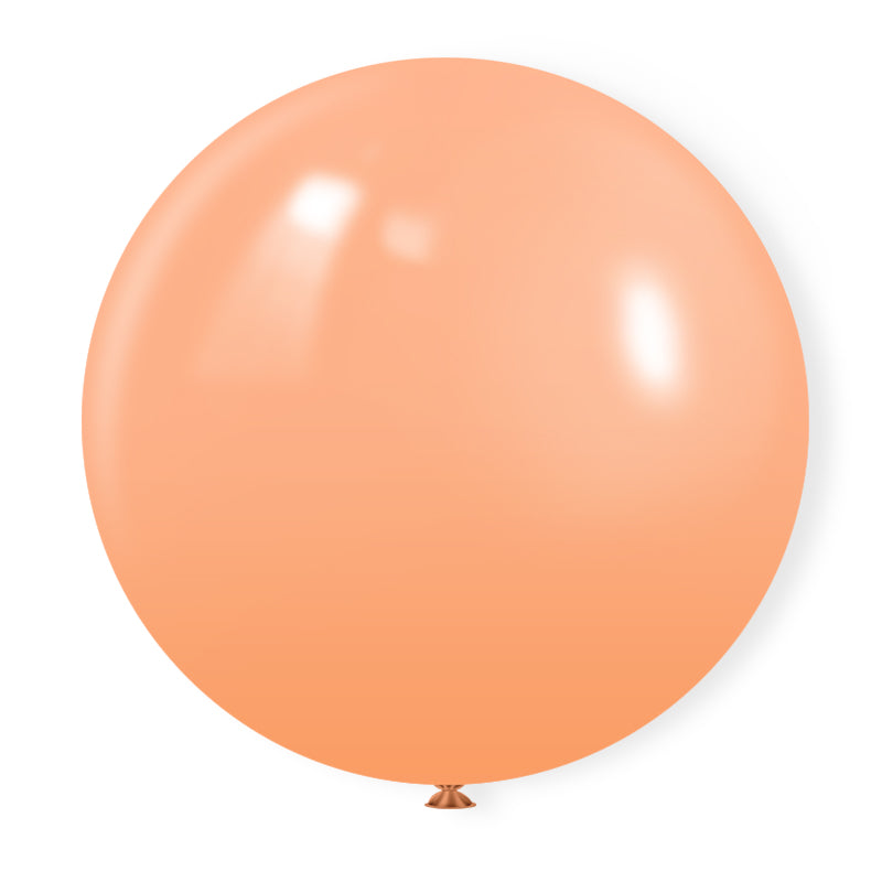 Matte 36" Latex Balloons 5 Pcs Peach