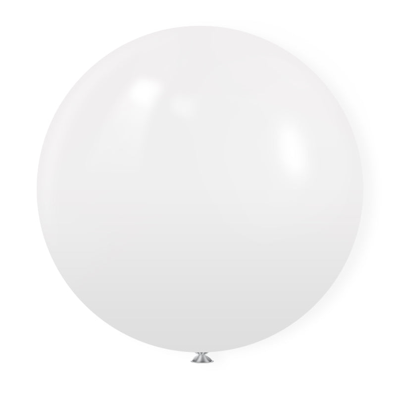Matte 36" Latex Balloons 5 Pcs White