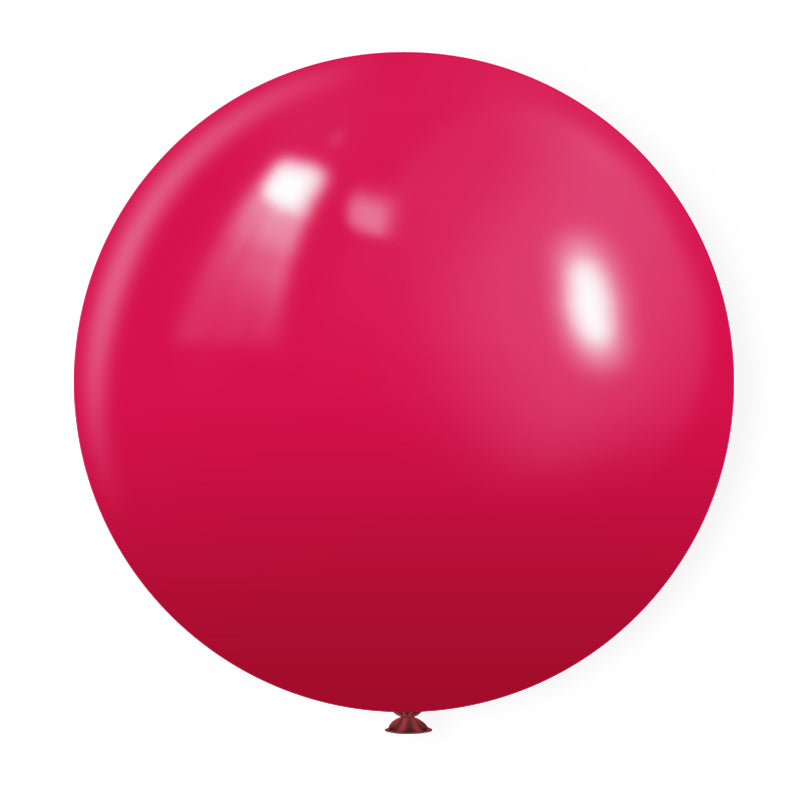 Matte 36" Latex Balloons 5 Pcs Wild Red
