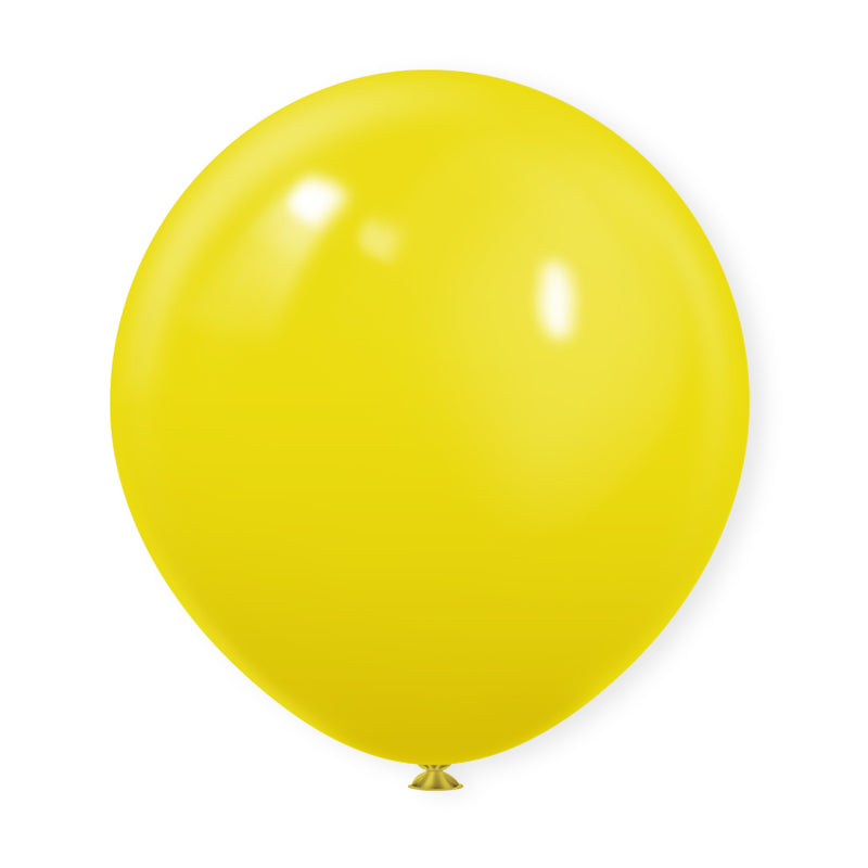 Matte 18" Latex Balloons 10 Pcs Yellow