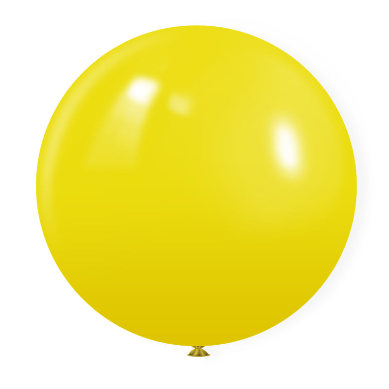 Matte 36" Latex Balloons 5 Pcs Yellow