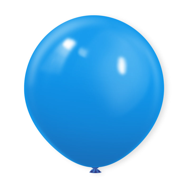 Matte 18" Latex Balloons 10 Pcs Mid Blue