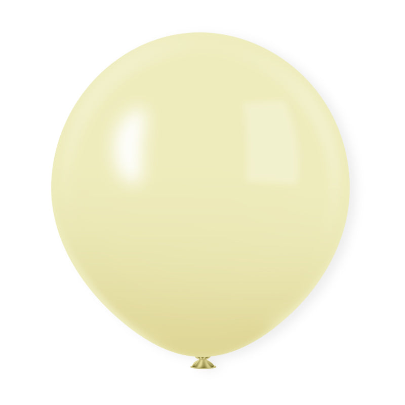 18" Latex Balloons 10 Pcs Macaroon Yellow