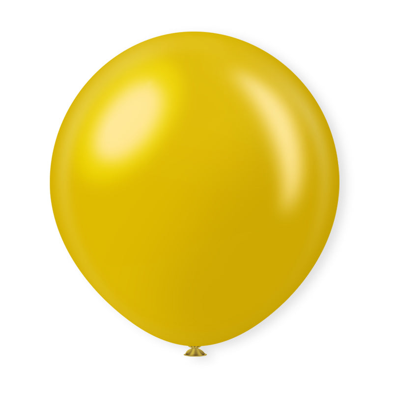 18" Latex Balloons 10 Pcs Shiny Pearl Gold