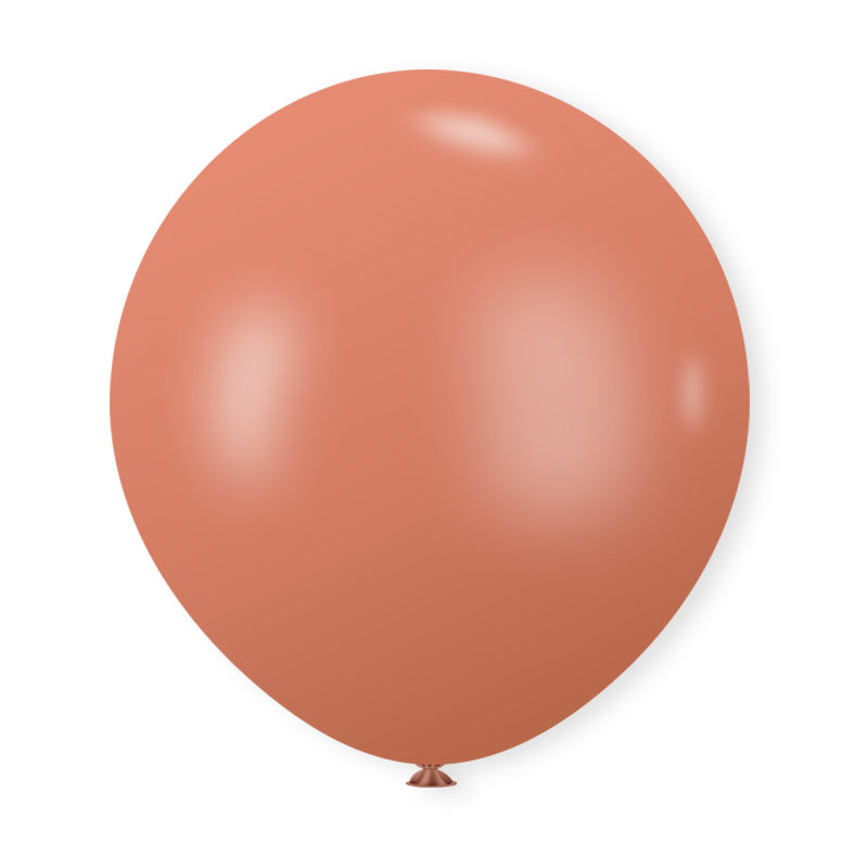 18" Latex Balloons 10 Pcs Retro Cameo Brown