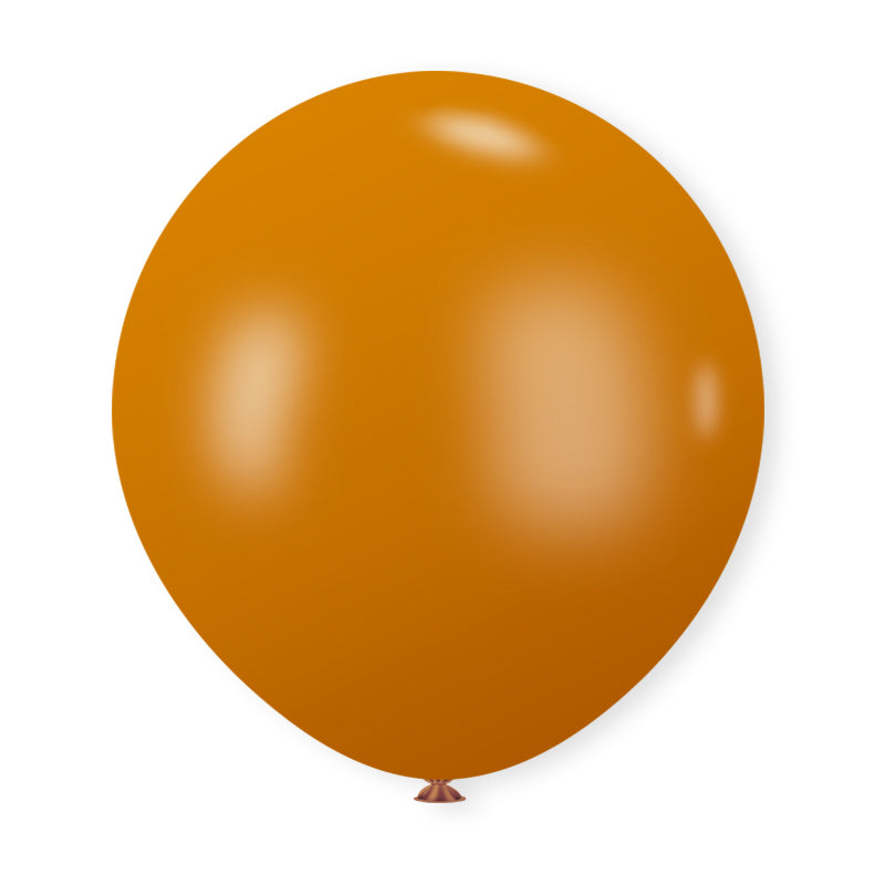 18" Latex Balloons 10 Pcs Retro Caramel Orange