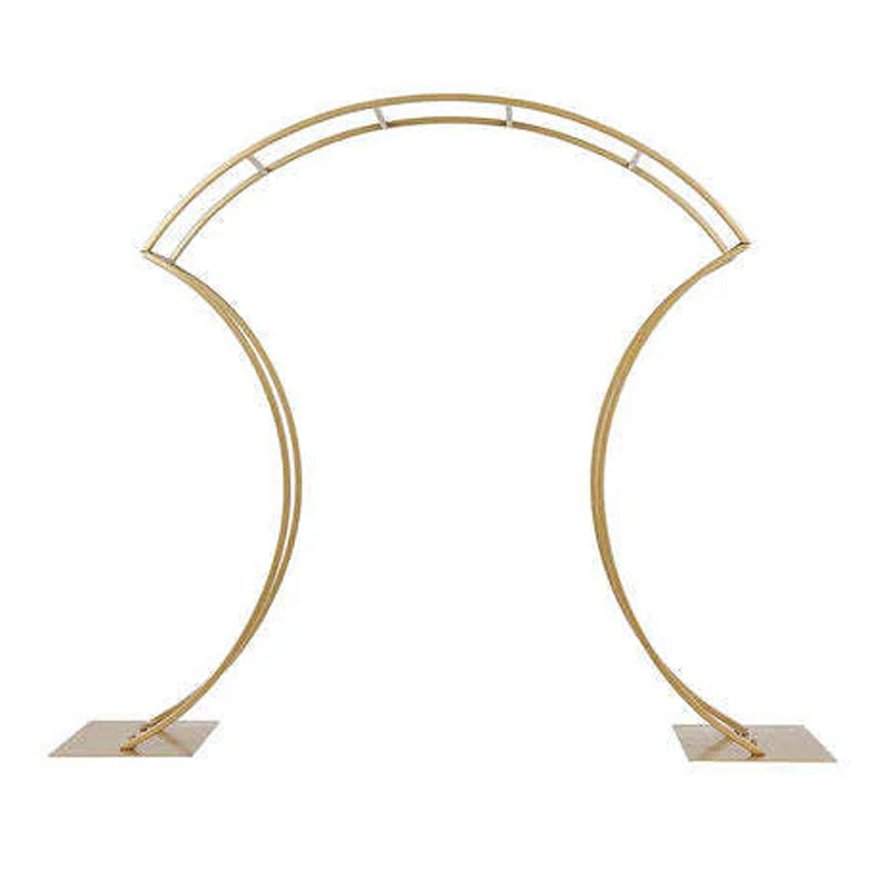 38" Gold Metal Floral Arch Frame Wedding Table Centerpiece Stand