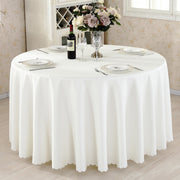 Premium Polyester 70" Round Tablecloth Off White