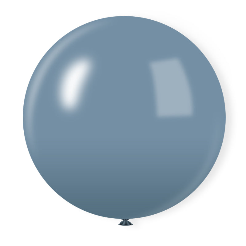 36" Latex Balloons 5 Pcs Pastel Dusk Blue