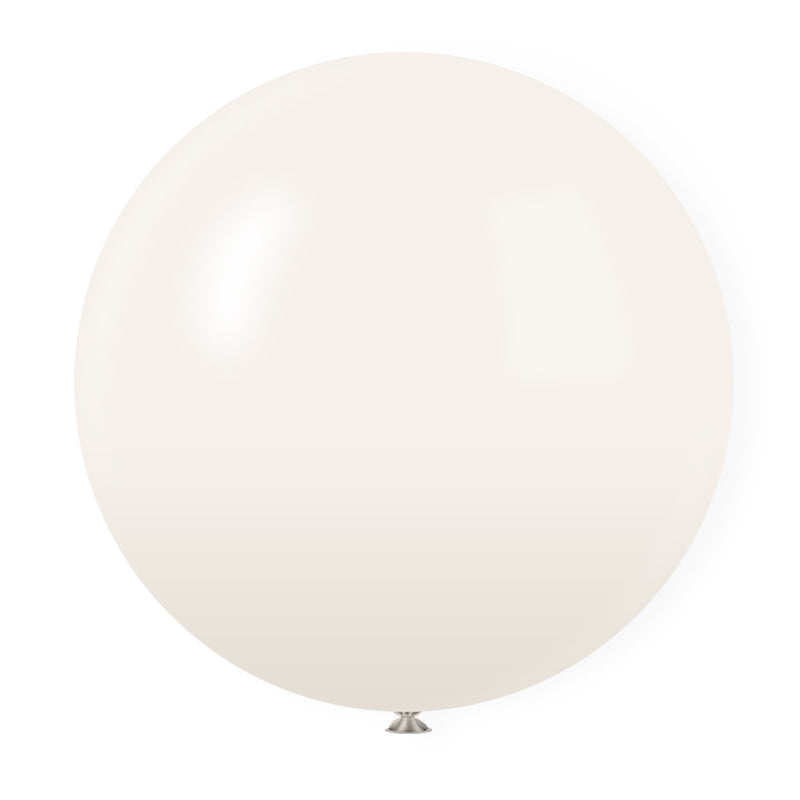 36" Latex Balloons 5 Pcs Pastel Dusk White