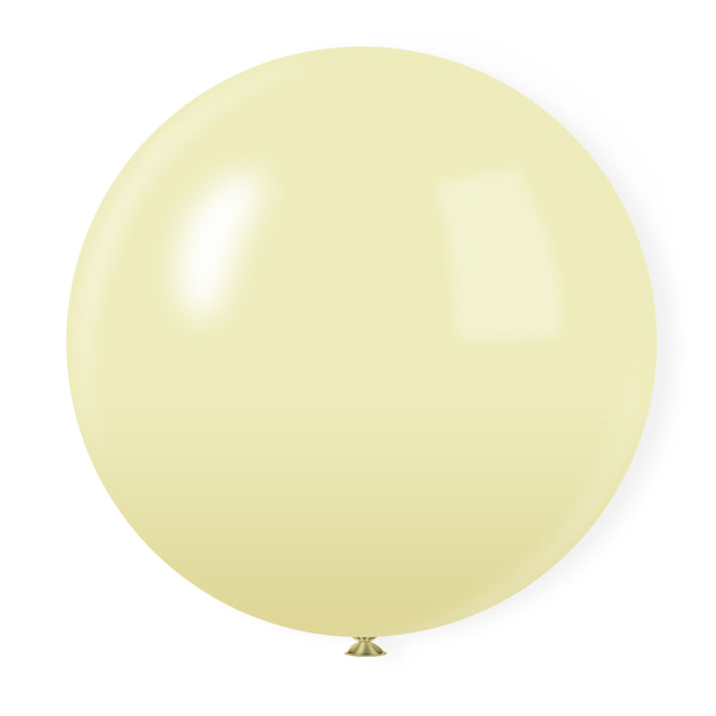 36" Latex Balloons 5 Pcs Macaroon Yellow