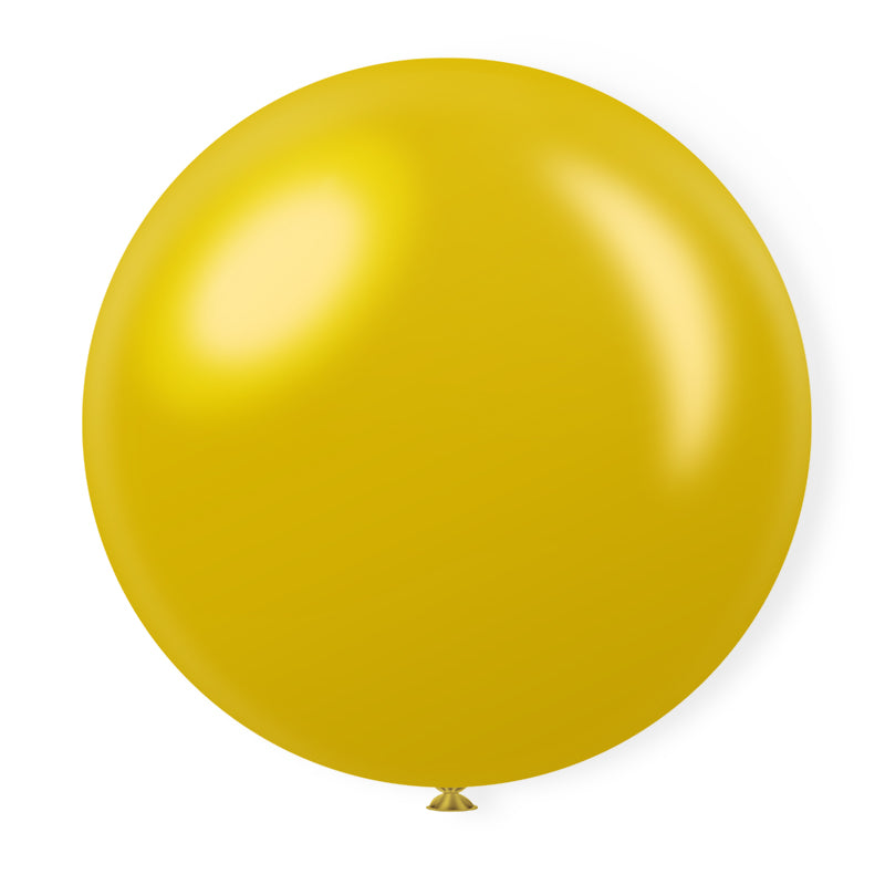36" Latex Balloons 5 Pcs Shiny Pearl Gold