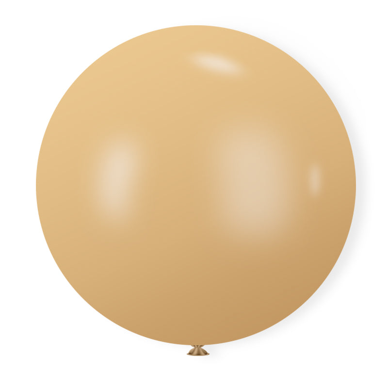 36" Latex Balloons 5 Pcs Retro Apricot