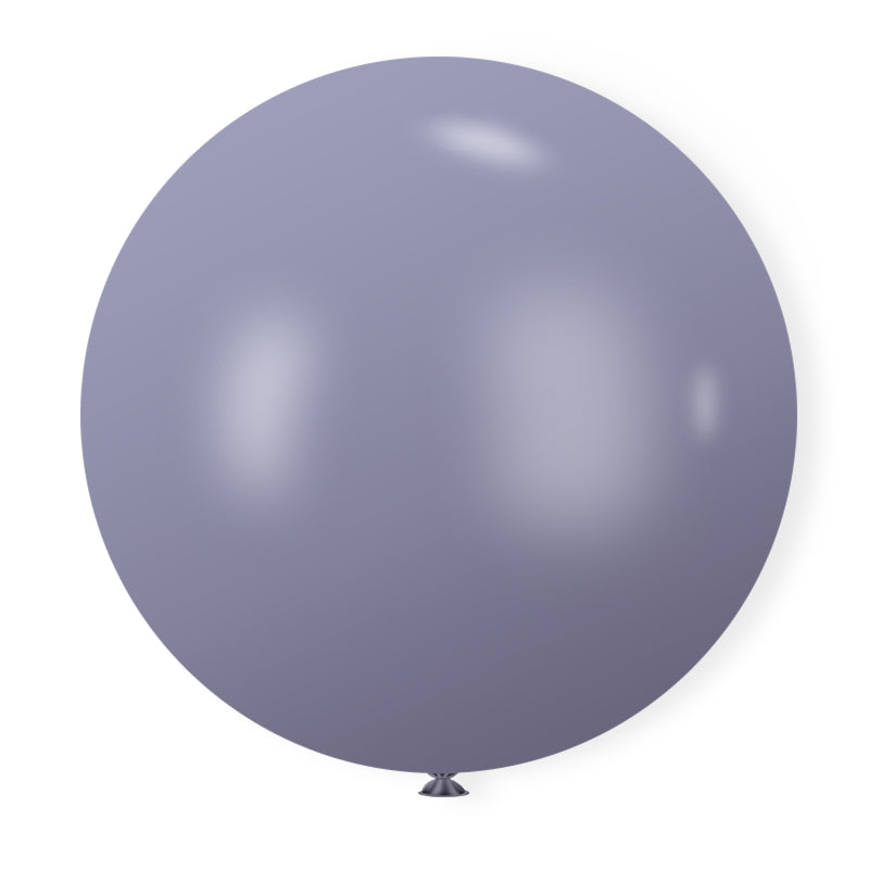 36" Latex Balloons 5 Pcs Retro Blue Gray