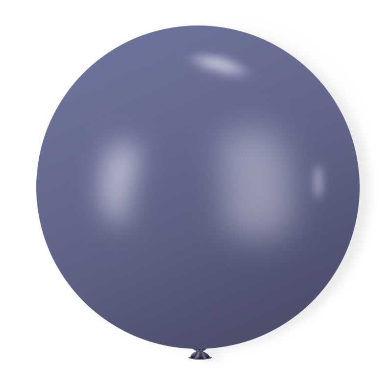 36" Latex Balloons 5 Pcs Retro Blue Haze