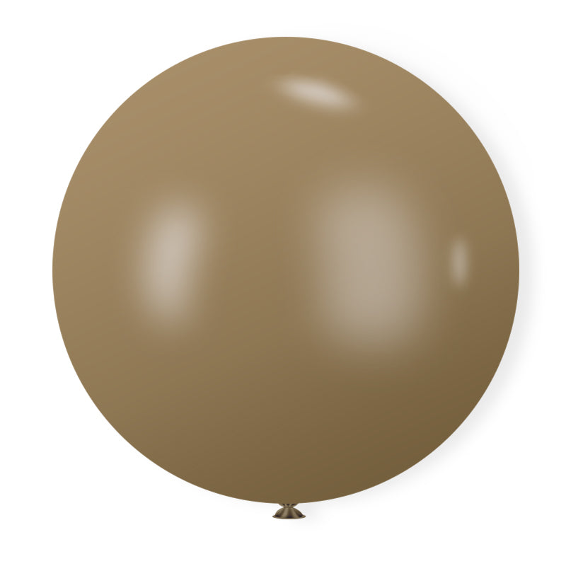 36" Latex Balloons 5 Pcs Retro Light Coffee