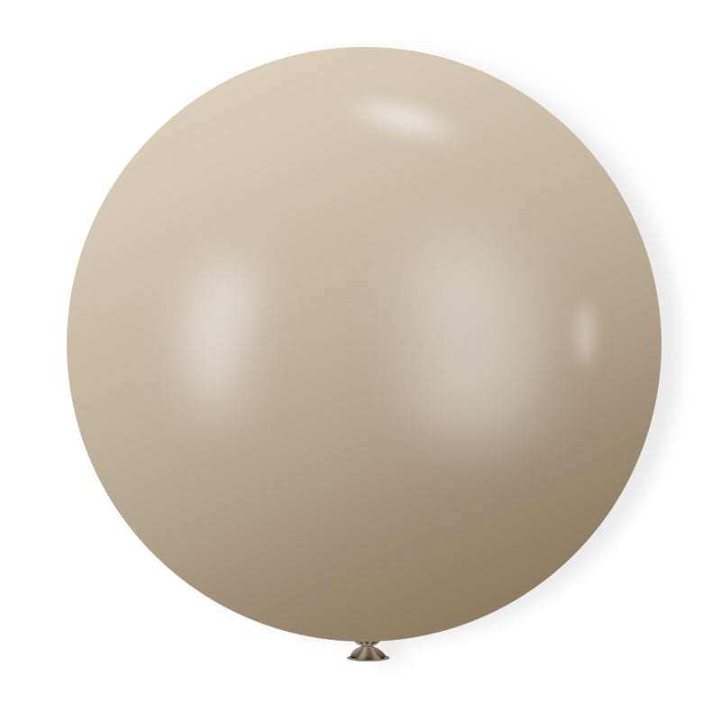 36" Latex Balloons 5 Pcs Retro White Sand