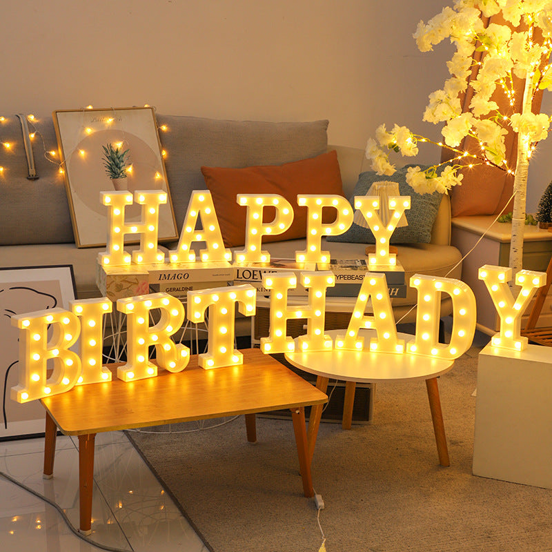3D Marquee Gold with Warm White 6"