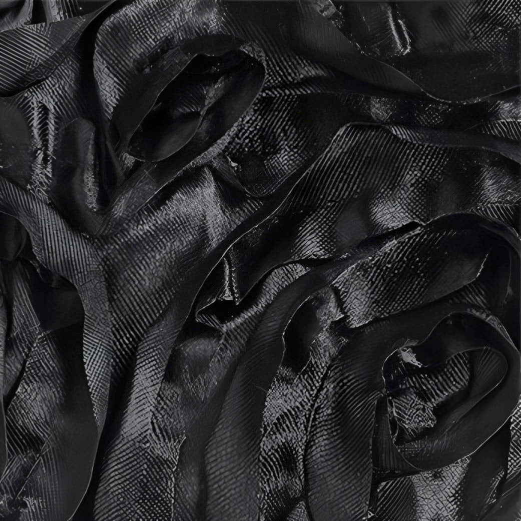 Grandiose 3D Rosette Round Tablecloth Table Cover 120" Dark Gray
