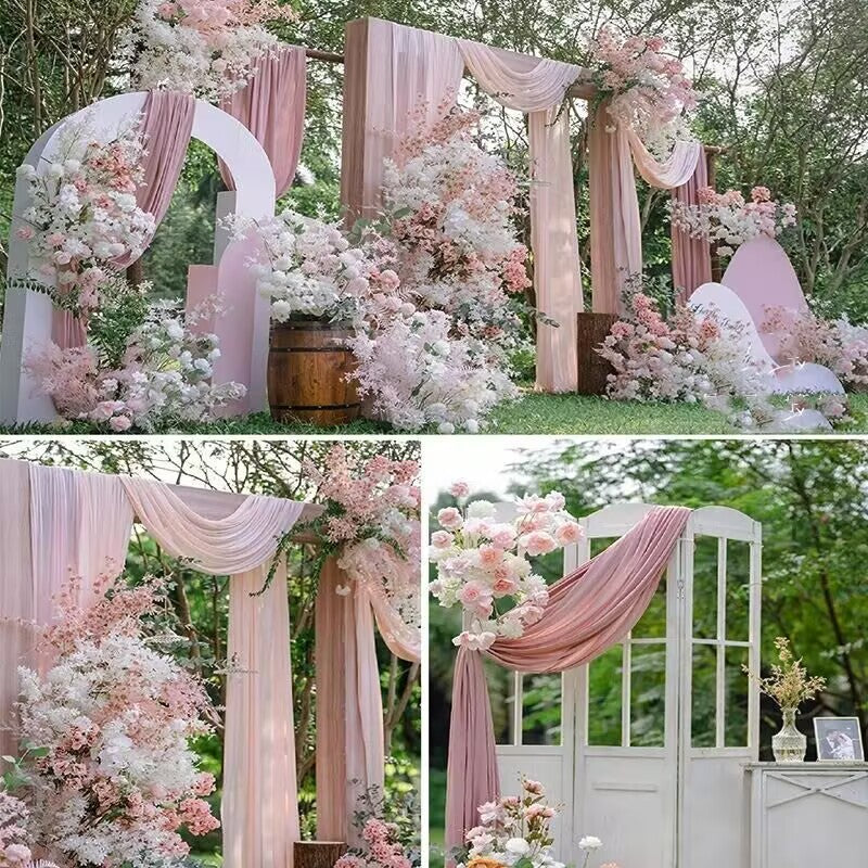 4-Way Stretch Spandex Backdrop Drape Curtain Flesh Pink