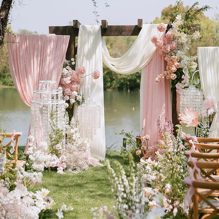 4-Way Stretch Spandex Backdrop Drape Curtain Flesh Pink