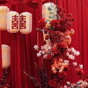 4-Way Stretch Spandex Backdrop Drape Curtain Red