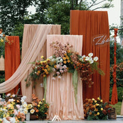 4-Way Stretch Spandex Backdrop Drape Curtain Caramel